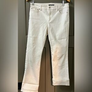 Ralph Lauren size 6 white strech pant